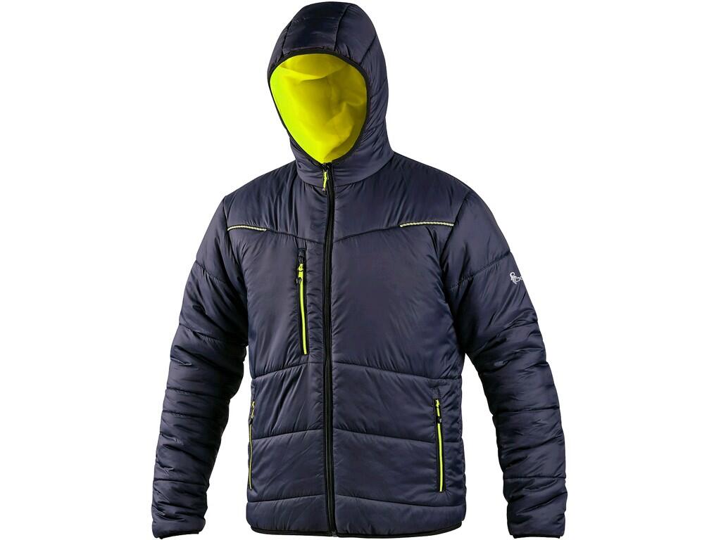 Bunda CXS CHESTER, výstražná, oboustranná, pánská, žluto-modrá, vel. M